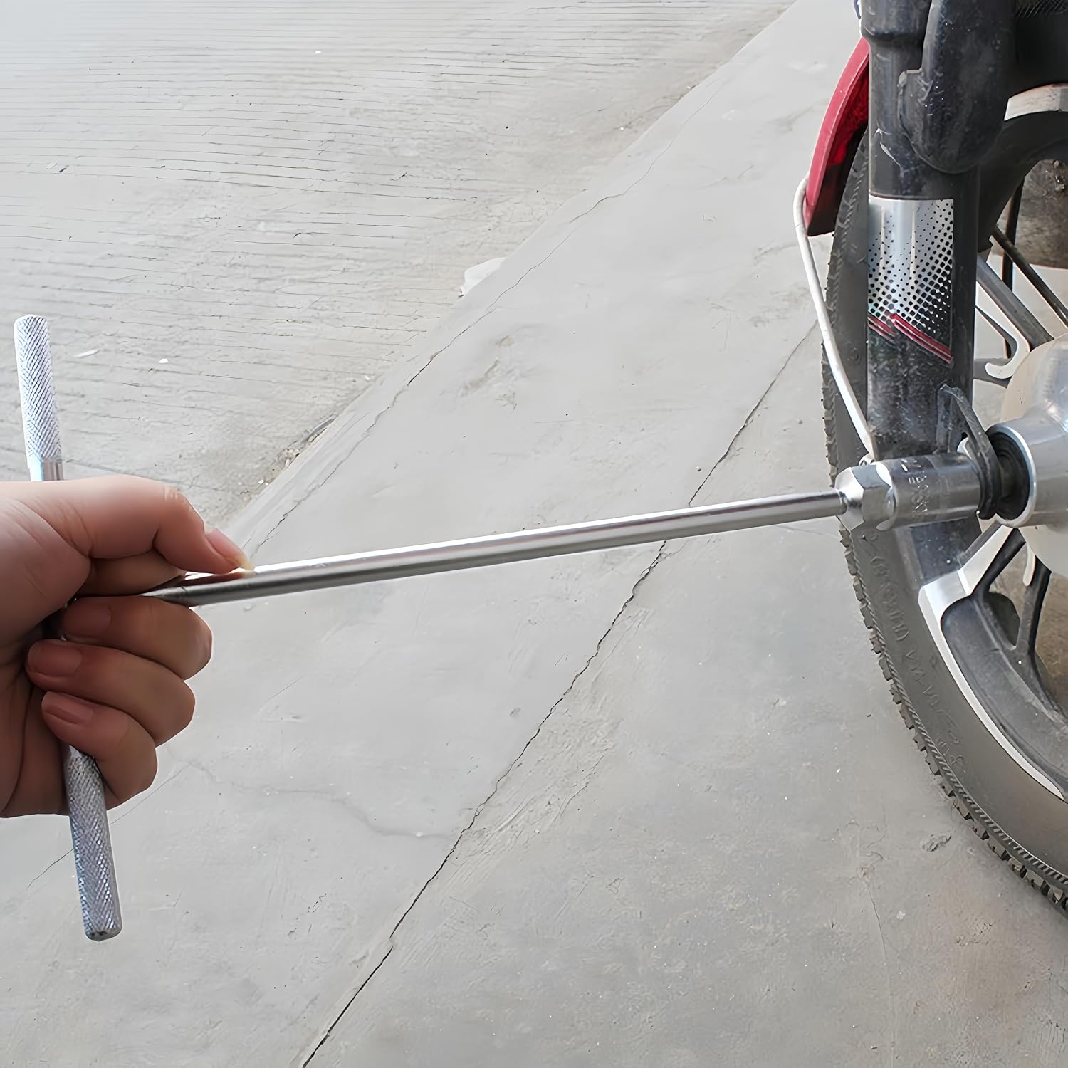 Unifizz T – Llave inglesa de barra para tuerca, llave giratoria hexagonal en forma de T, extralarga para motocicleta, automóvil, taller