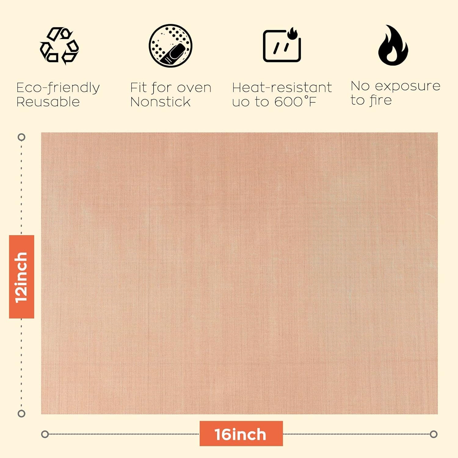 HTVRONT Hojas de teflón para prensa de calor, paquete de 3 láminas de teflón PTFE antiadherentes reutilizables de 12 x 16 pulgadas, papel de teflón