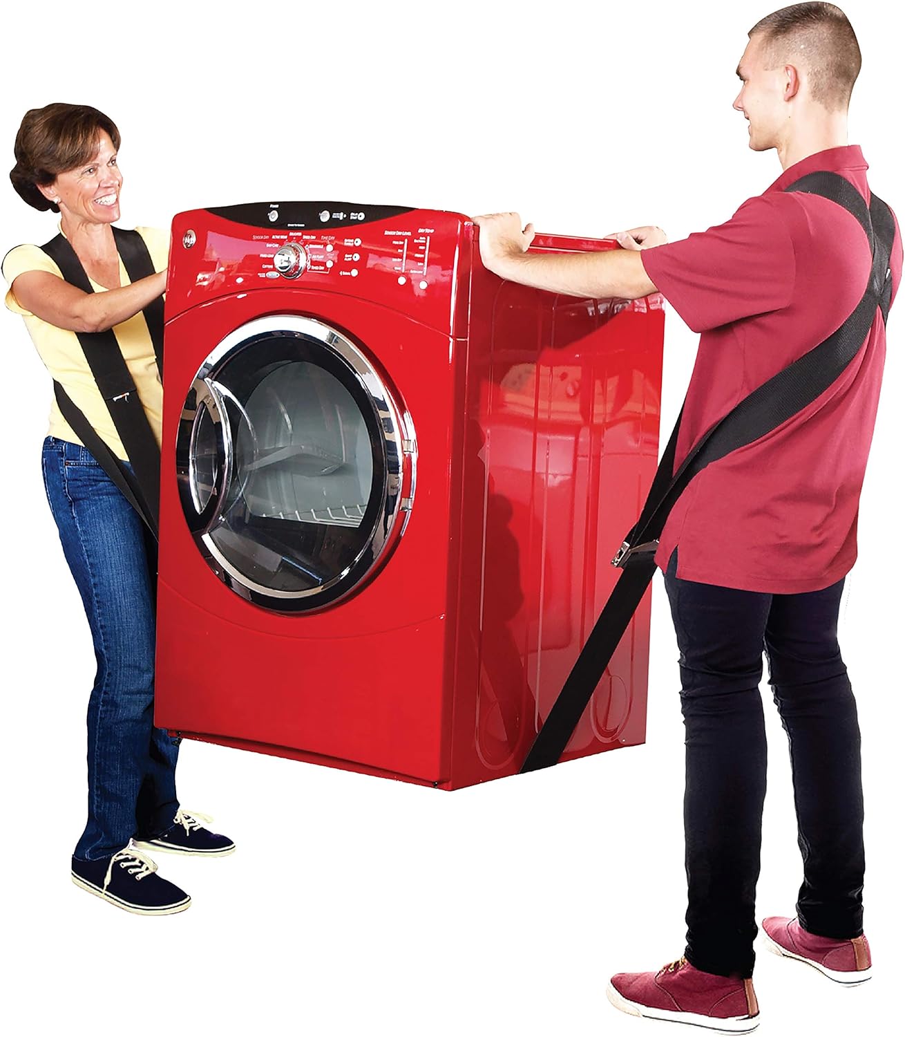 Harper Trucks Sistema de elevación para camión de mano + correas móviles para hombro (2 personas)