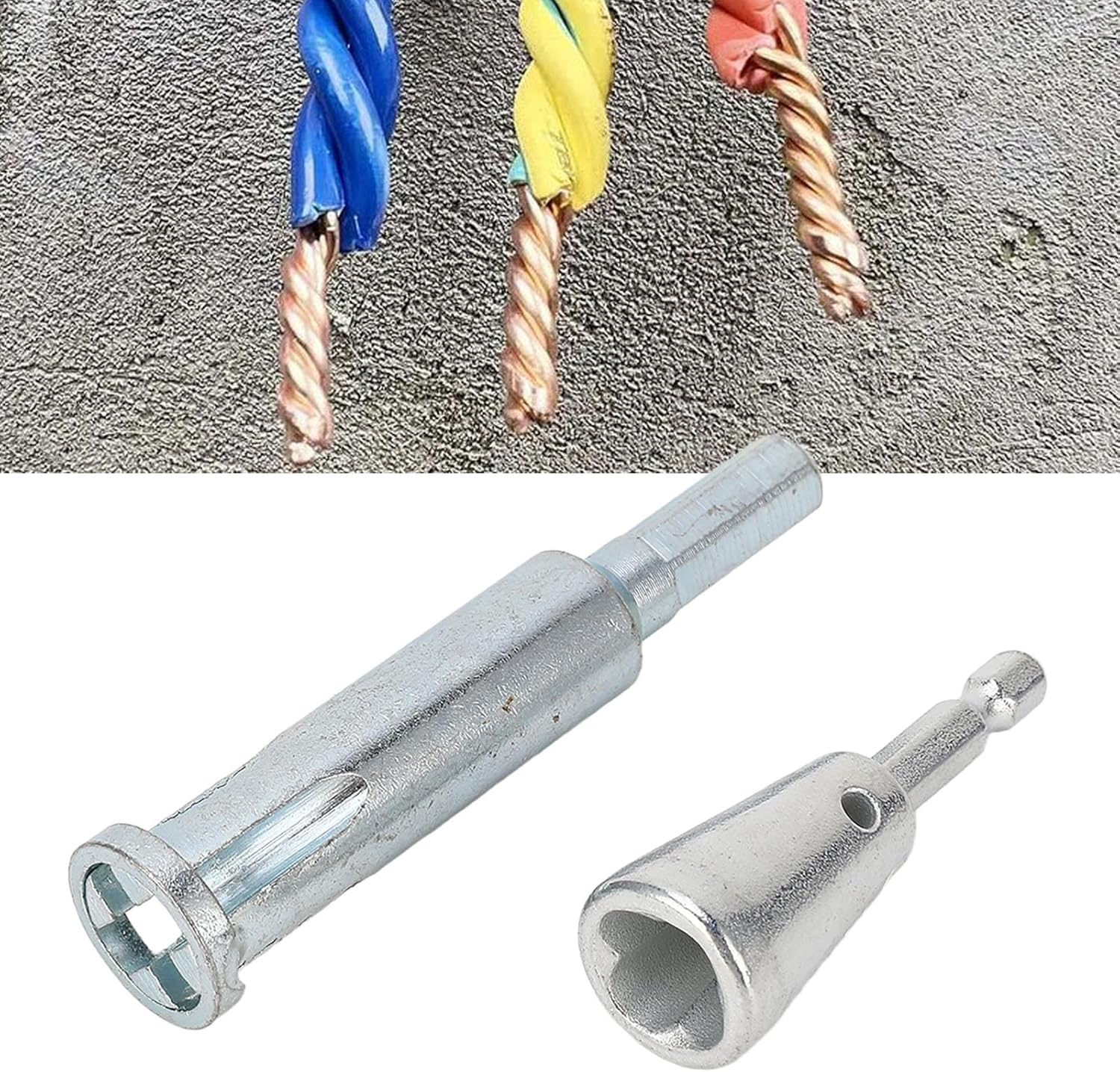 Herramientas de torsión de alambre Eléctrico Pelacables y Twister Conector rápido Herramienta de alambre giratorio para conductores de taladro