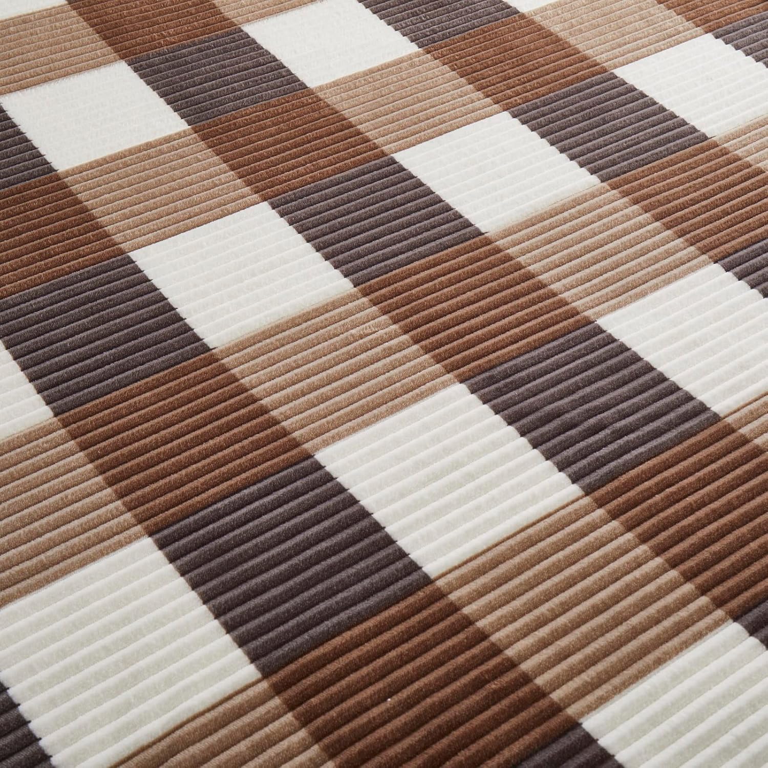 PU MEI – Cobija de tamaño individual, gruesa, de 60 x 80 pulgadas, de vellón sherpa y franela muy suave, afelpada, mullida, reversible, de