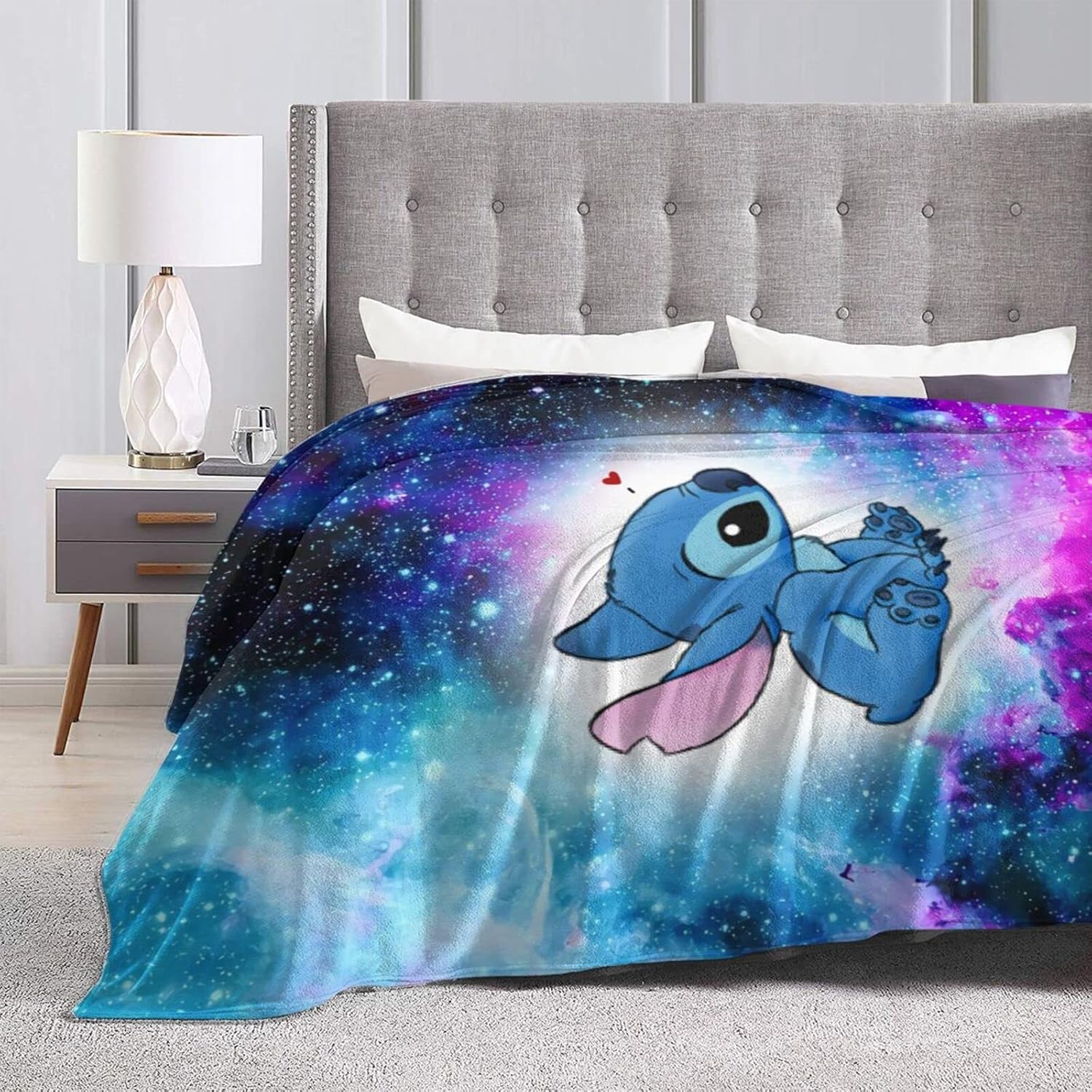 Manta de cama ligera de color morado de 60 x 50 pulgadas, manta de terciopelo ultra suave, colcha duradera para decoración del hogar, manta para