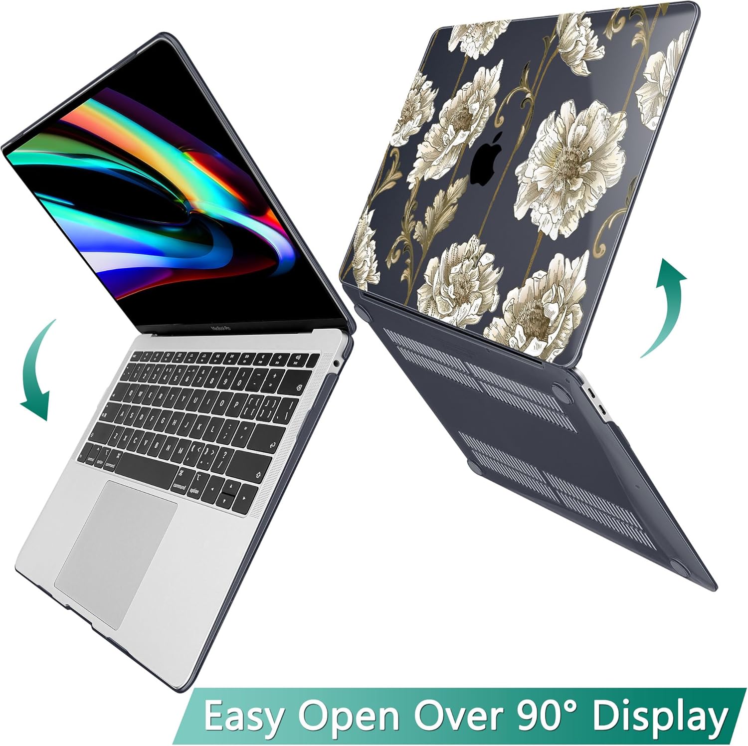May Chen Compatible con MacBook Air 2022 2021 2020 de 13 pulgadas M1 A2337 A2179 A1932, carcasa rígida de plástico con protector de pantalla y