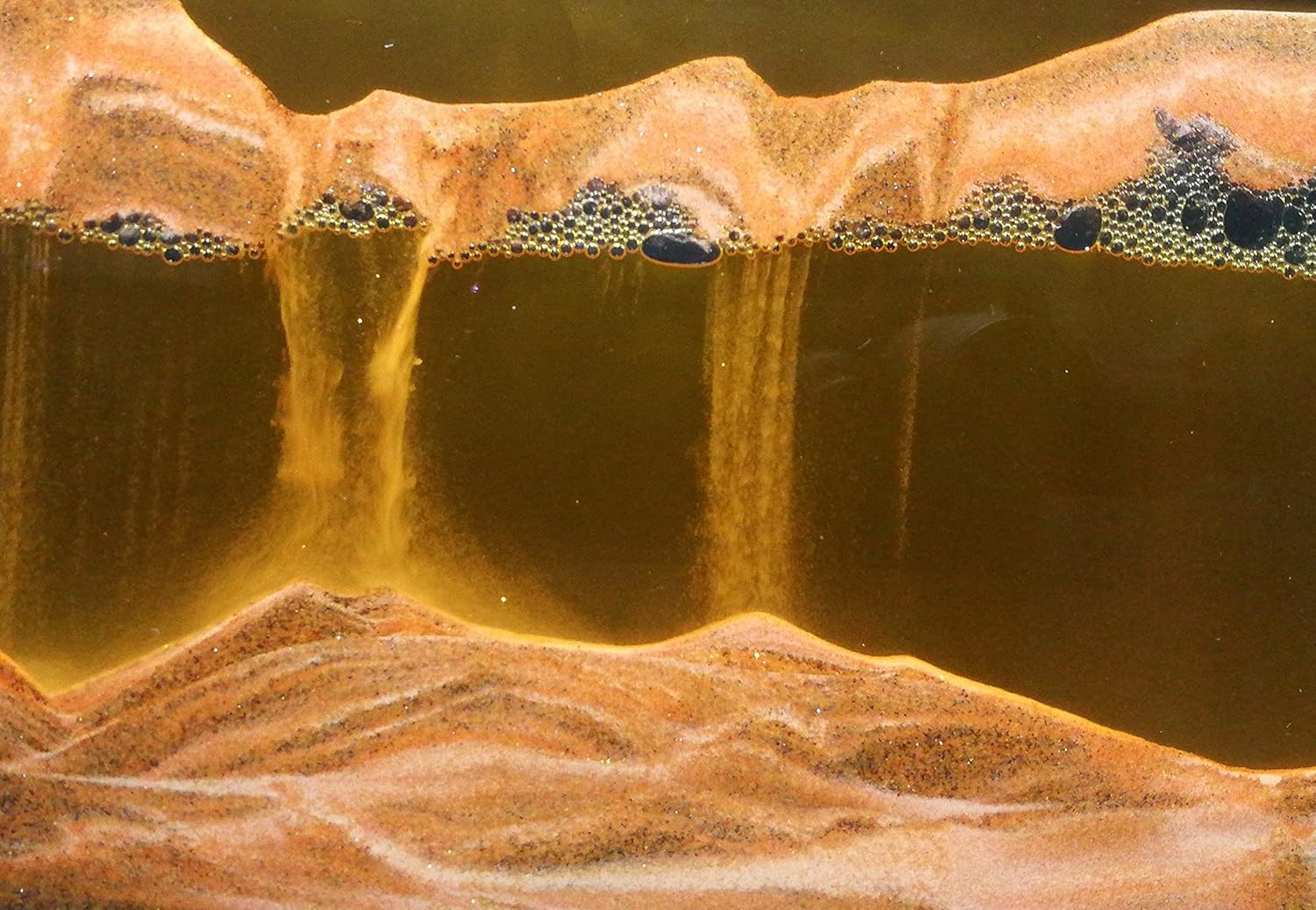HY HAOYING ITTA – Imagen de arte de arena en movimiento, arte de arena dinámica 3D, movimiento líquido, visión de arco iris, imagen de arena,