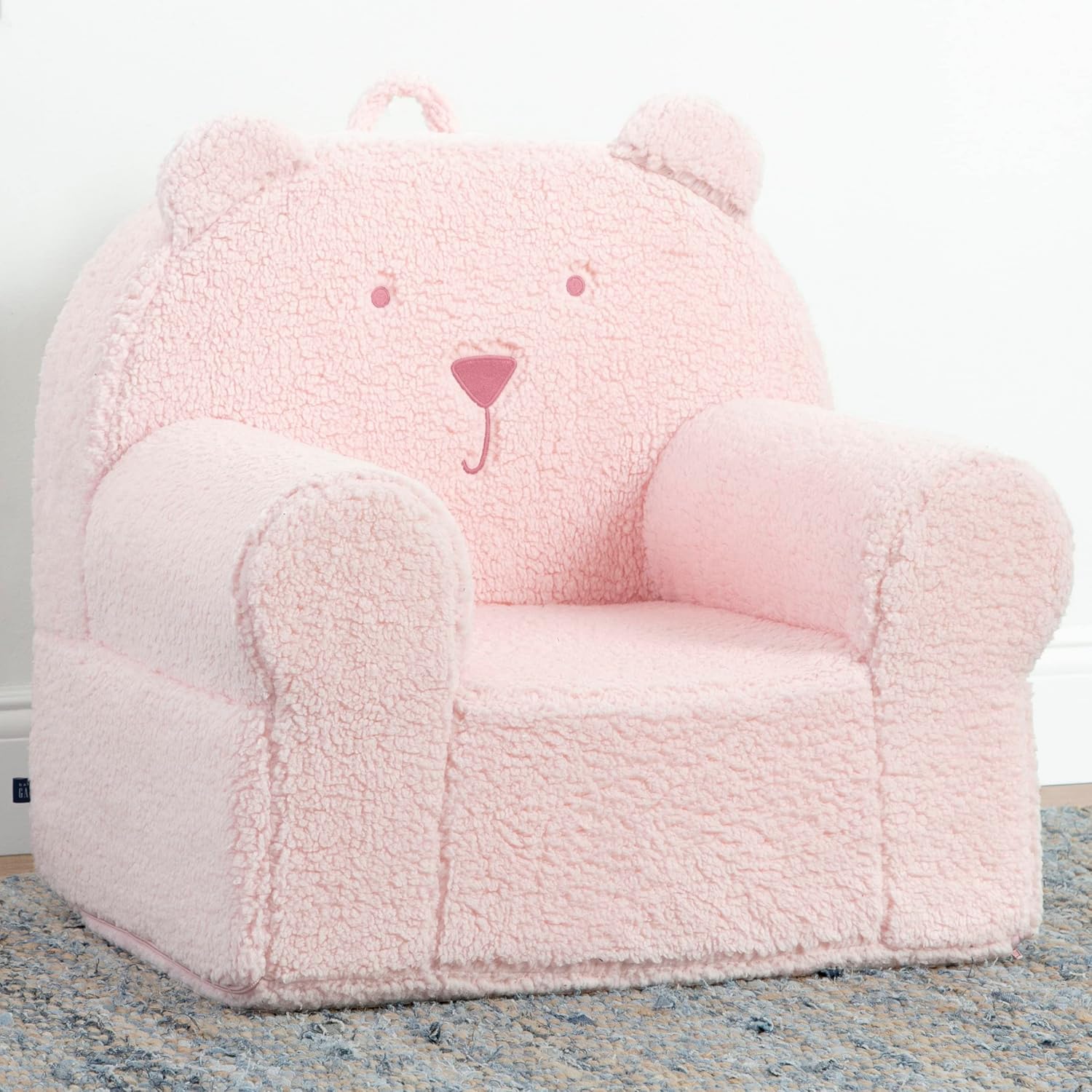 GAP babyGap – Silla de oso de sherpa, certificado Greenguard Gold, color rubor