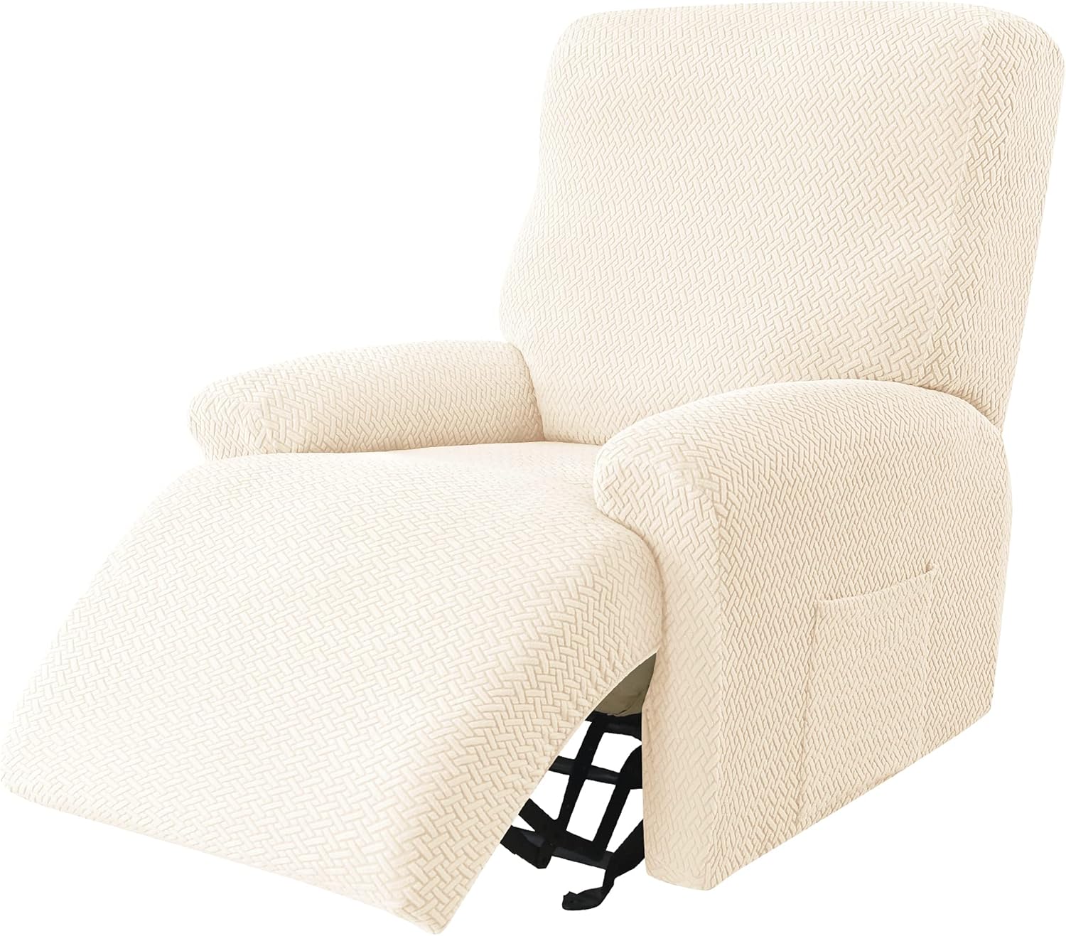 Eco-Ancheng Fundas reclinables Lazyboy de 4 piezas, fundas para sofá reclinable, fundas antideslizantes para sillas reclinables, con bolsillos de