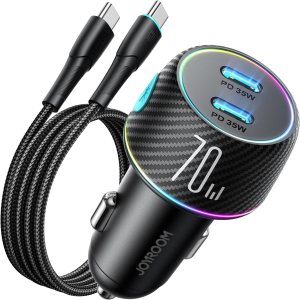 JOYROOM Cargador de coche USB C C 8 JOYROOM Cargador de coche USB C C 8
