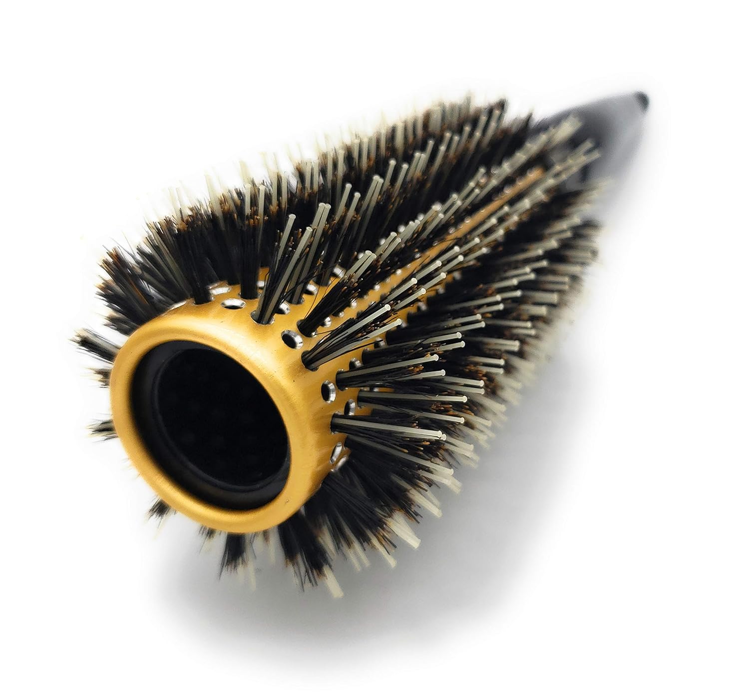 Cerámica de jabalí + cepillo térmico de nailon para el cabello de 2.5 pulgadas #1323