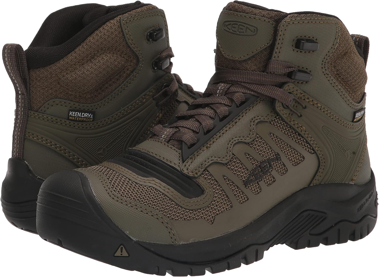 Keen Utility Reno para hombre de altura media, puntera suave, flexible, impermeable, atlética
