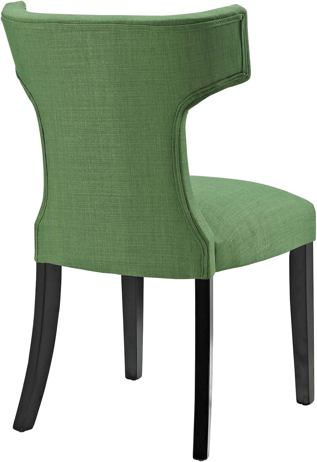 Modway Curve Mid-Century – Moderna tela tapizada con ribete de cabeza de clavo en verde Kelly, una silla