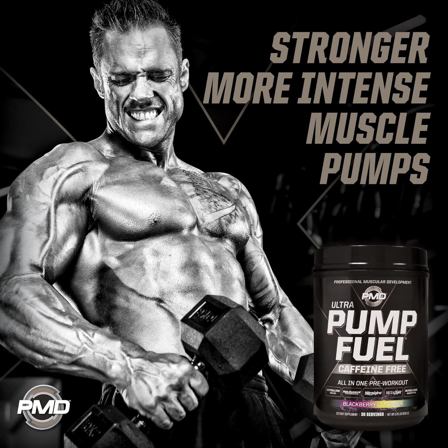 PMD Sports Ultra Pump Fuel Fuel – Mezcla de bebida para antes del entrenamiento, energía, fuerza, resistencia, recuperación de carbohidratos