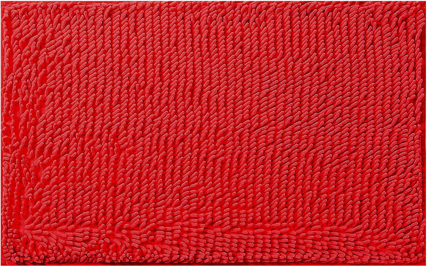 Alfombras de baño de 32 x 20 pulgadas, suaves, antideslizantes, absorbentes, de secado rápido, alfombra de baño de felpilla esponjosa, lavable y