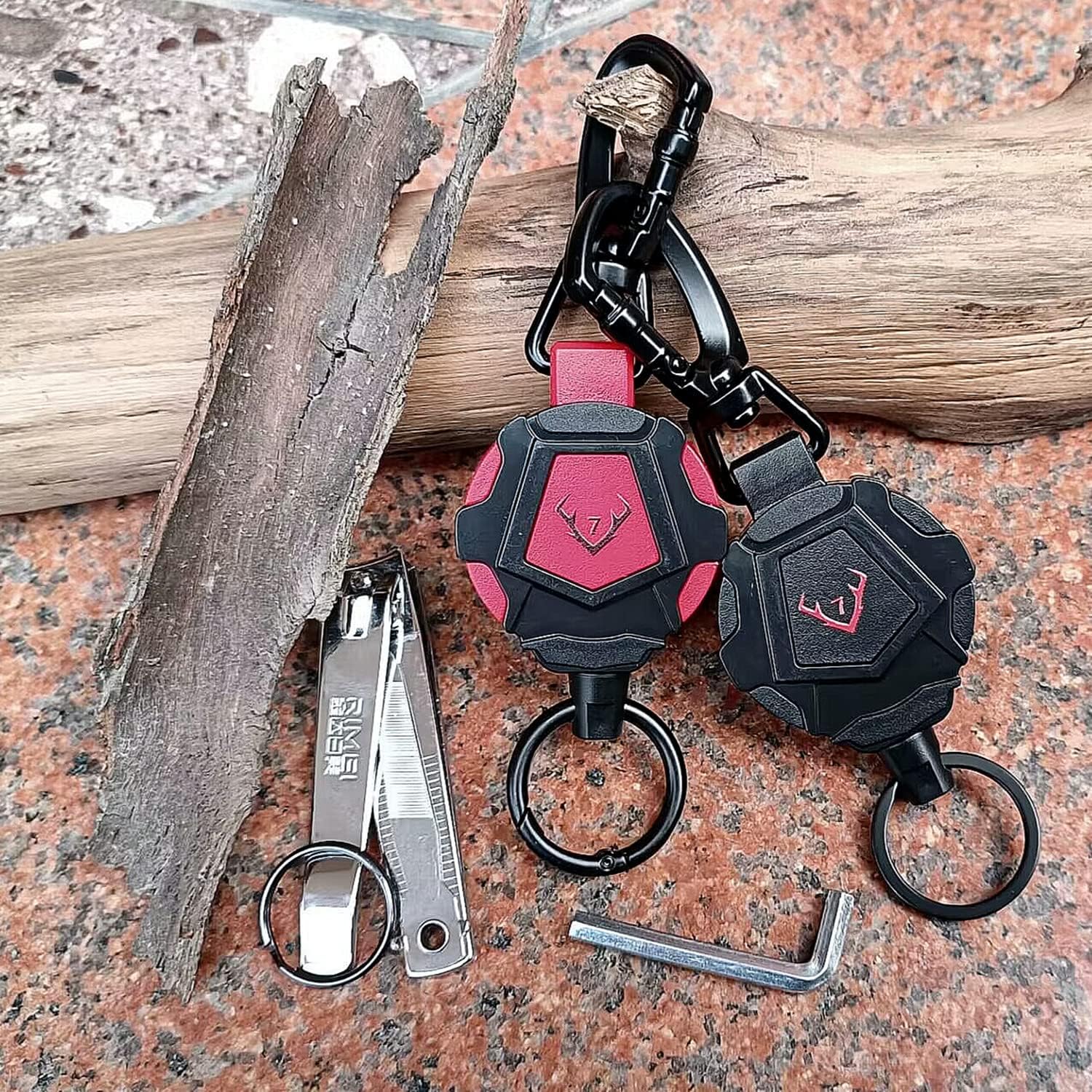 CARDCONVEX Retractable Keychain,Retractable Badge Holders,Heavy Duty Retractable Keychain,Id Badge Holders Retractable