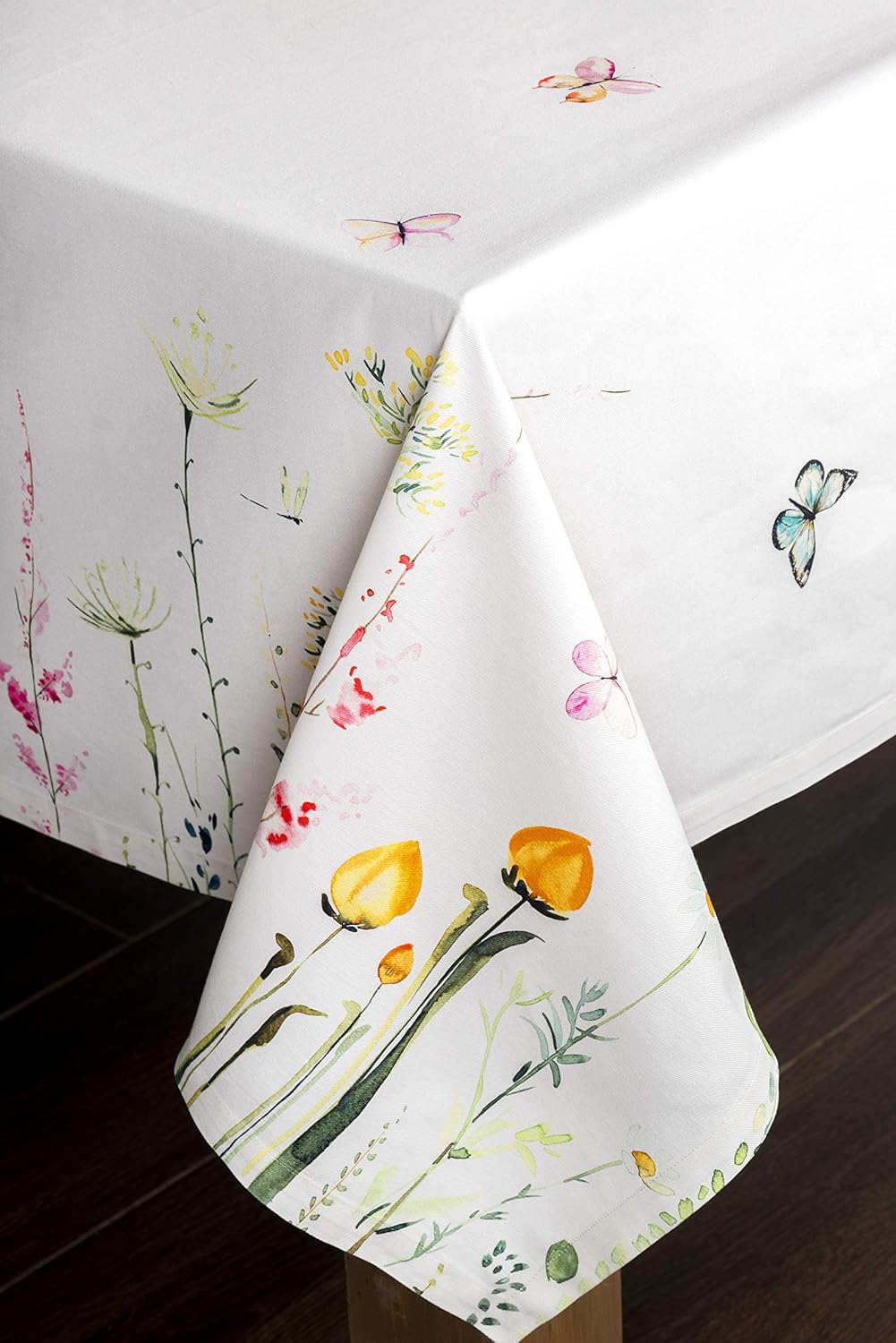 Mantel Maison d’ Hermine Faïence, 100 % de algodón, para cocina, comedor, decoración de mesa, fiestas, bodas, primavera y verano
