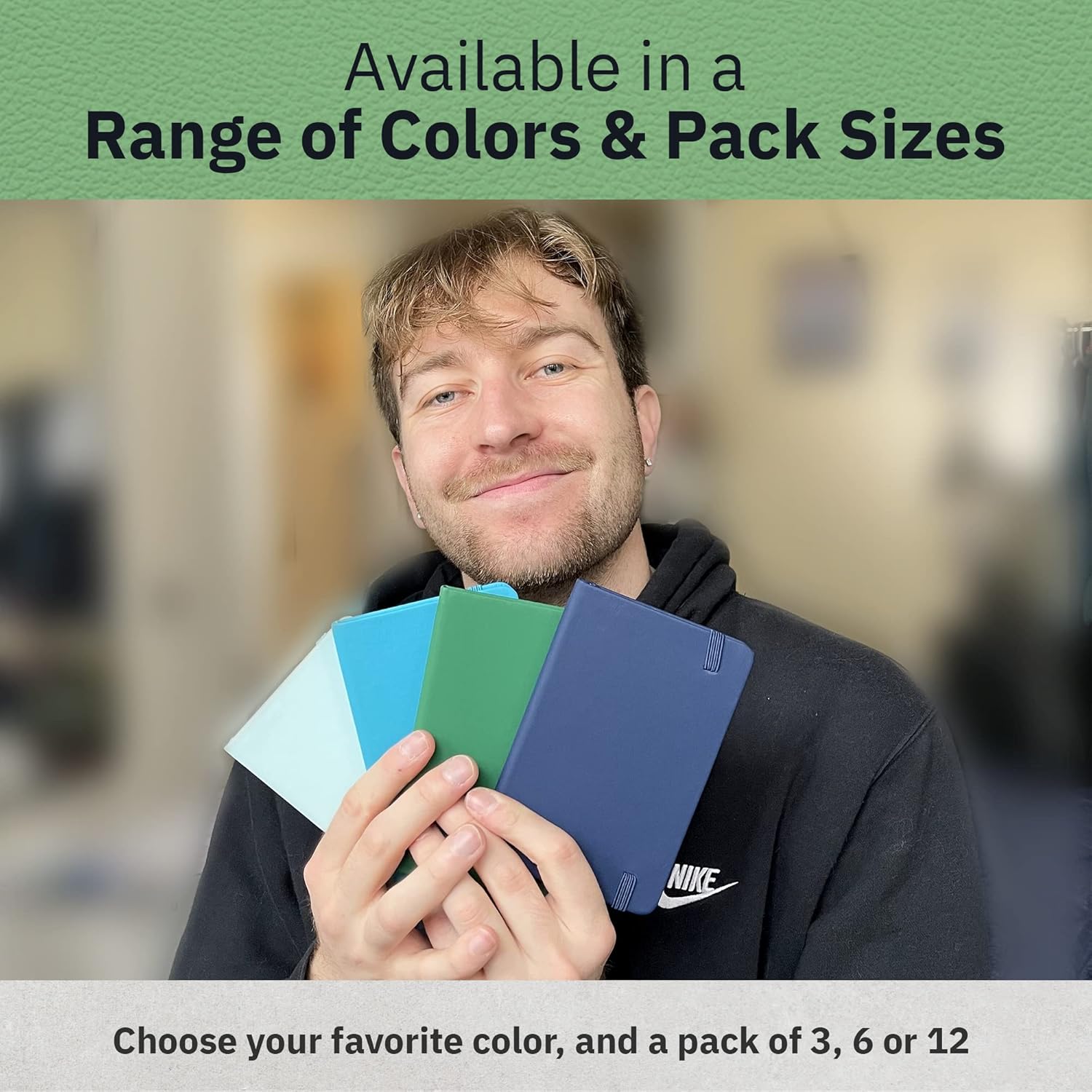 Simply Genius Mini cuadernos tamaño A6 de bolsillo con tapa dura, juego de diario de bolsillo pequeño a rayas para la escuela, el hogar y la