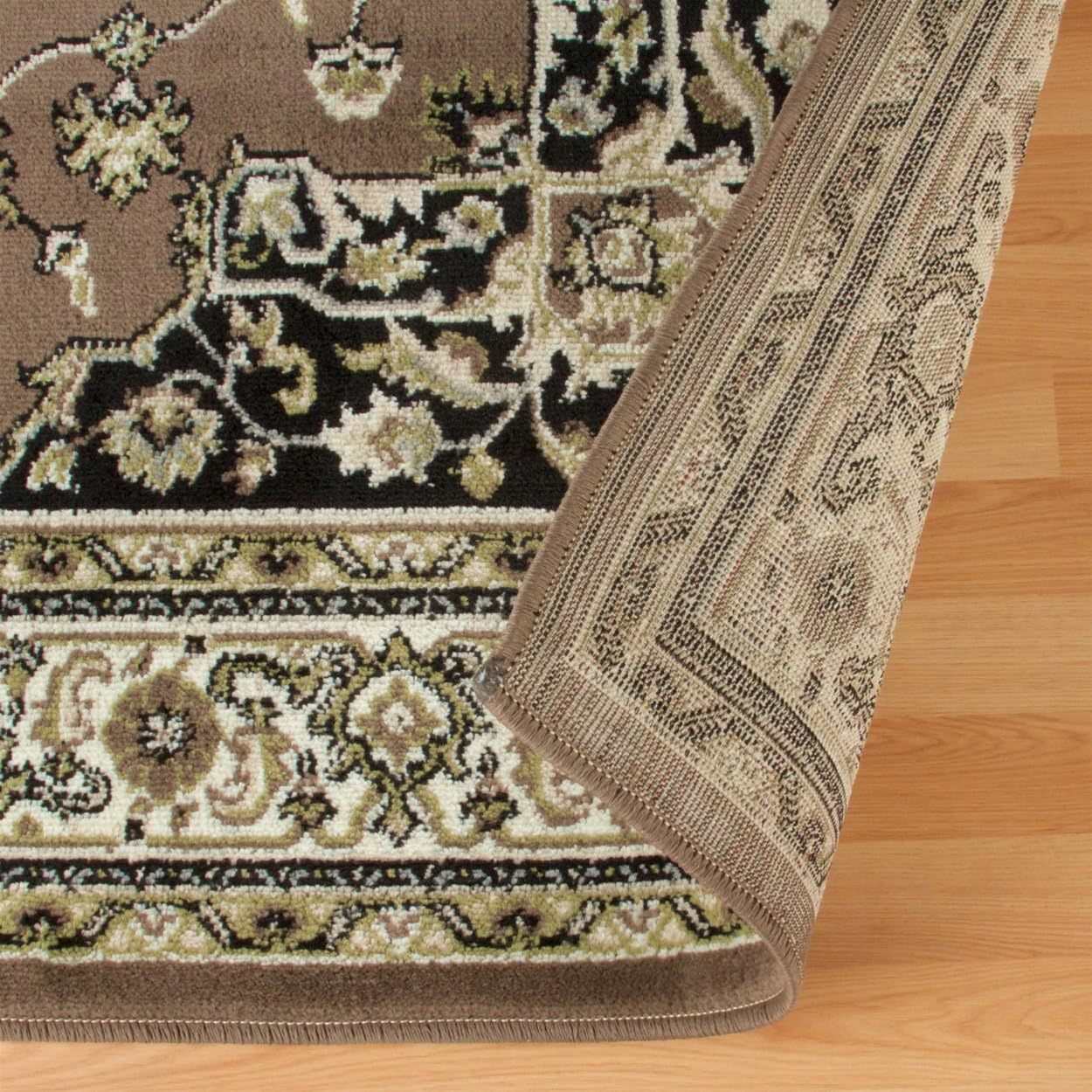 Superior Halifax Collection – Alfombra de área de 0.315 in de altura con respaldo de yute, diseño tradicional elegante, alfombras tejidas de moda y