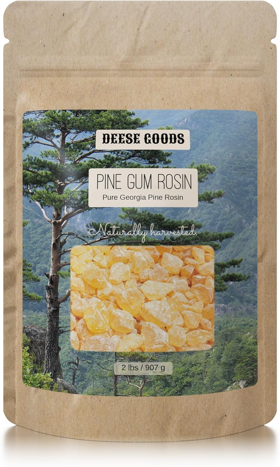 Goma de pino natural para envolturas de comida de tela (2 libras)  Ideal para músicos, atletas, bailarines y proyectos de bricolaje  Agarre y