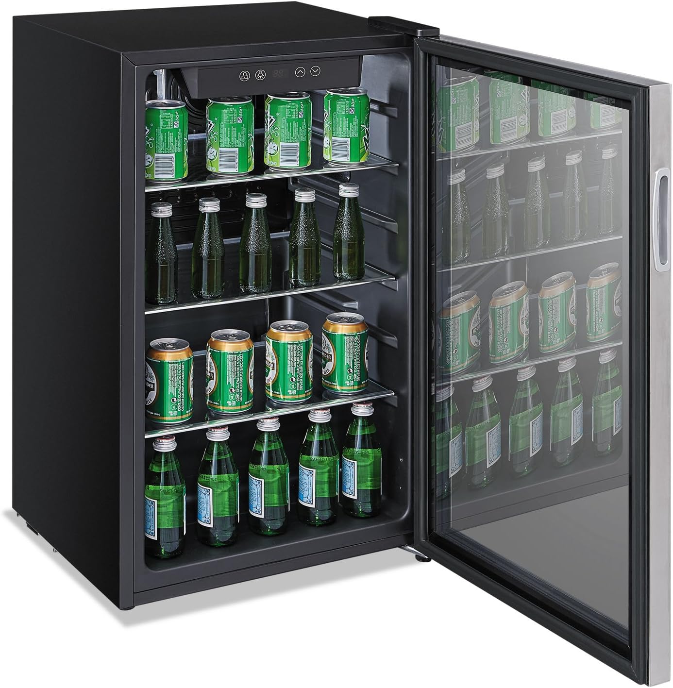Alera JC-90VEL-F 3.4 pies cúbicos Enfriador de bebidas – Acero inoxidableNegro