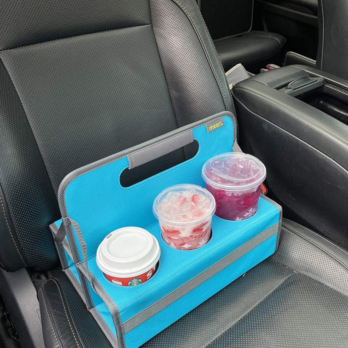 meori Transportador de bebidas reutilizable, portador de tazas para llevar, plegable, portador de café con asa, organizador portátil para bebidas