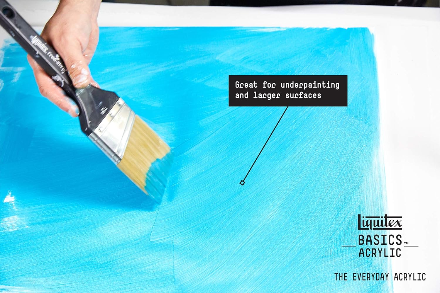 Liquitex BASICS – Pintura acrílica, tubo de 4onzas, color negro (Mars Black)