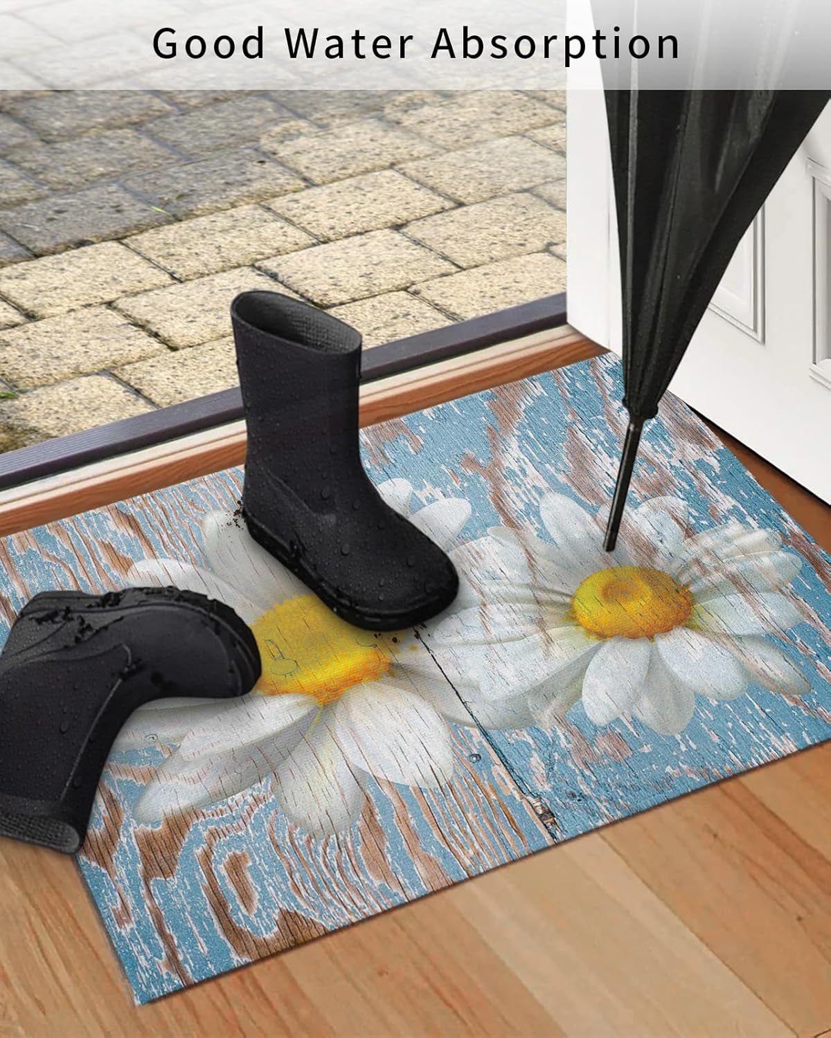 Tapete para puerta delantera, antideslizante, absorbente, para entrada, para interiores y exteriores, alfombras pequeñas para interiores y