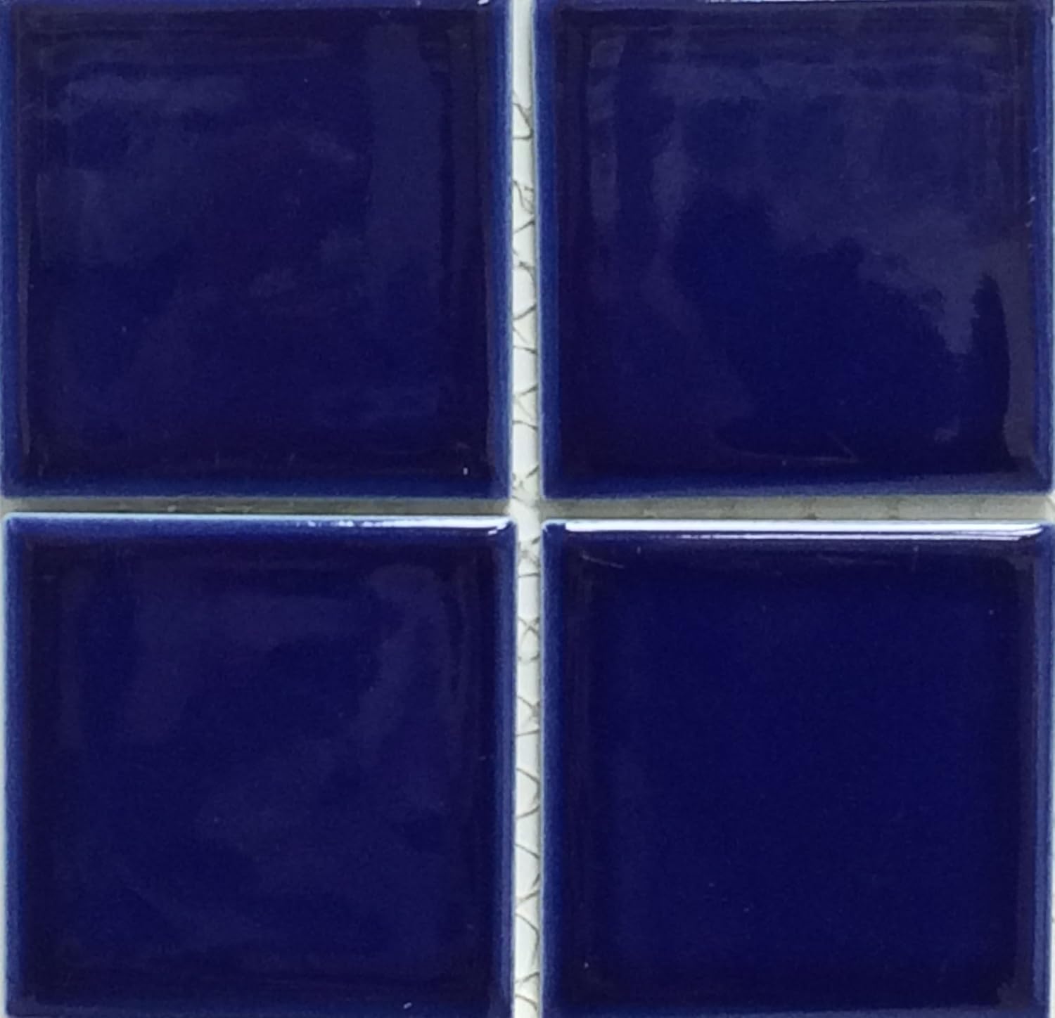 VIP-713 – Azulejo de porcelana para piscina, azul cobalto, 3 x 3 pulgadas, 1.08 pies cuadrados, paquete de 2,