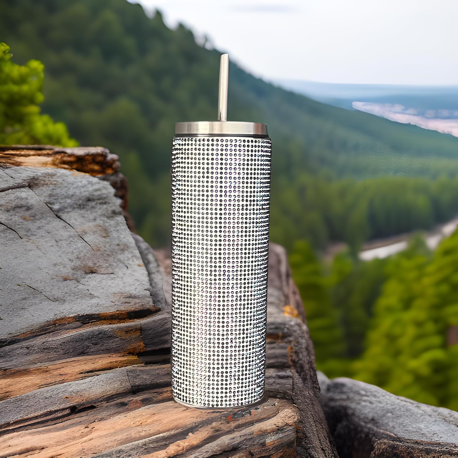 Vaso de diamon, botellas de agua para mujer, vasos de diamantes de imitación, botella brillante de diamantes de imitación con botellas de agua con