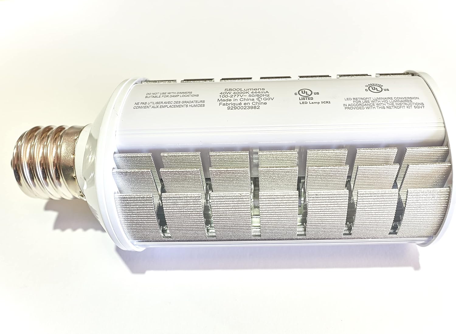 PHILIPS Paquete de pared LED equivalente a 175 W, bombilla de repuesto HID HPS 5800 lúmenes, aplicaciones en interiores y exteriores, no regulable,