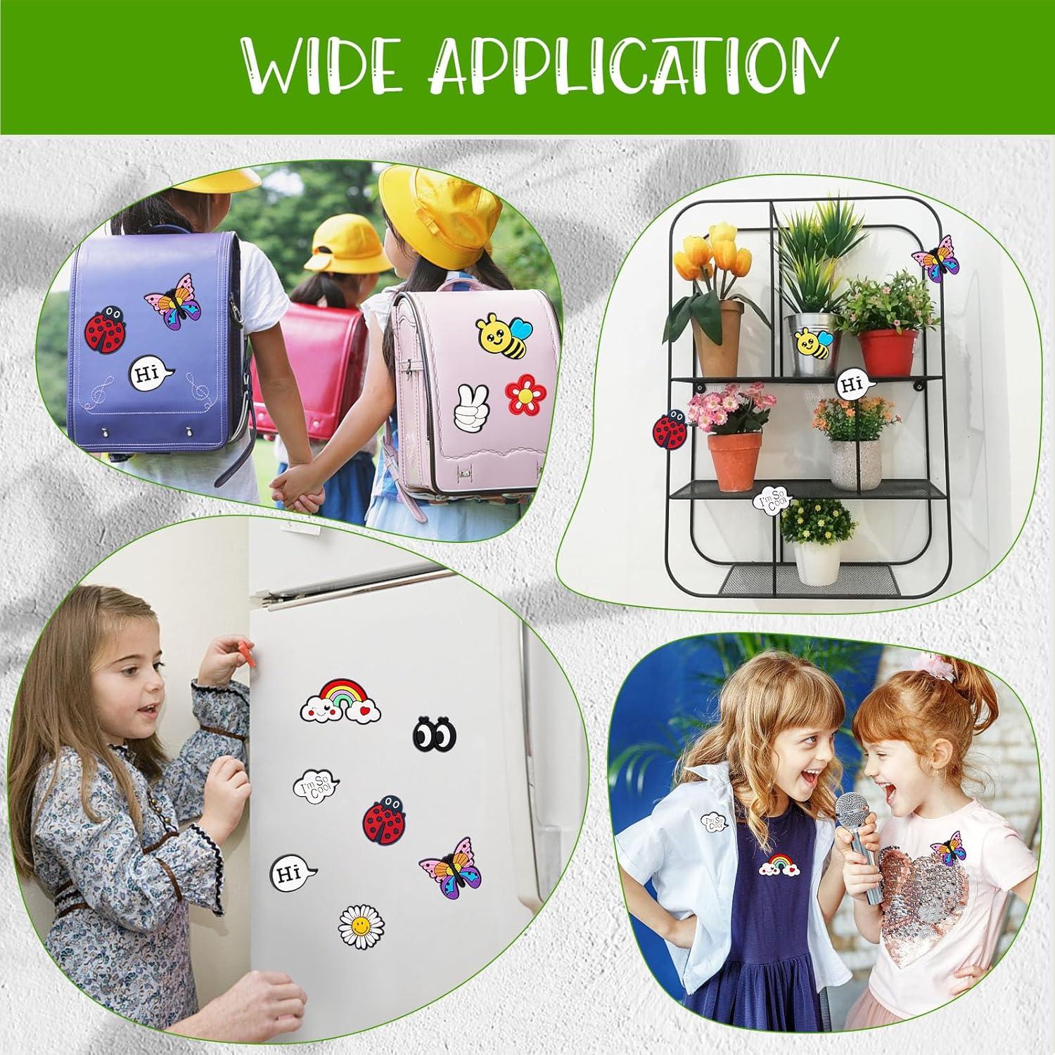 10 imanes para plantas en maceta, ojos magnéticos, abejas, arco iris, decoración facial para plantas, regalo divertido para amantes de las plantas,