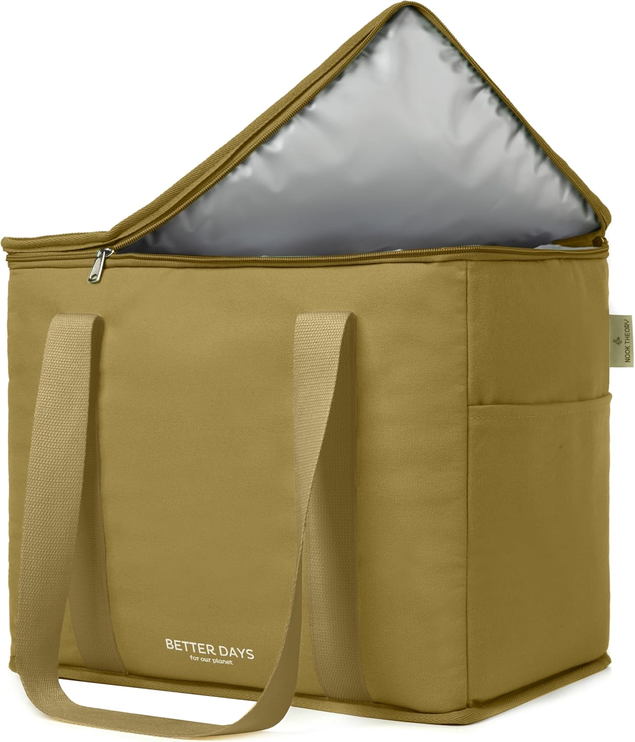 Bolsa de comestibles reutilizable aislada  a prueba de fugas, bolsa térmica grande aislada  Bolsas de compras aisladas para comestibles, bolsa