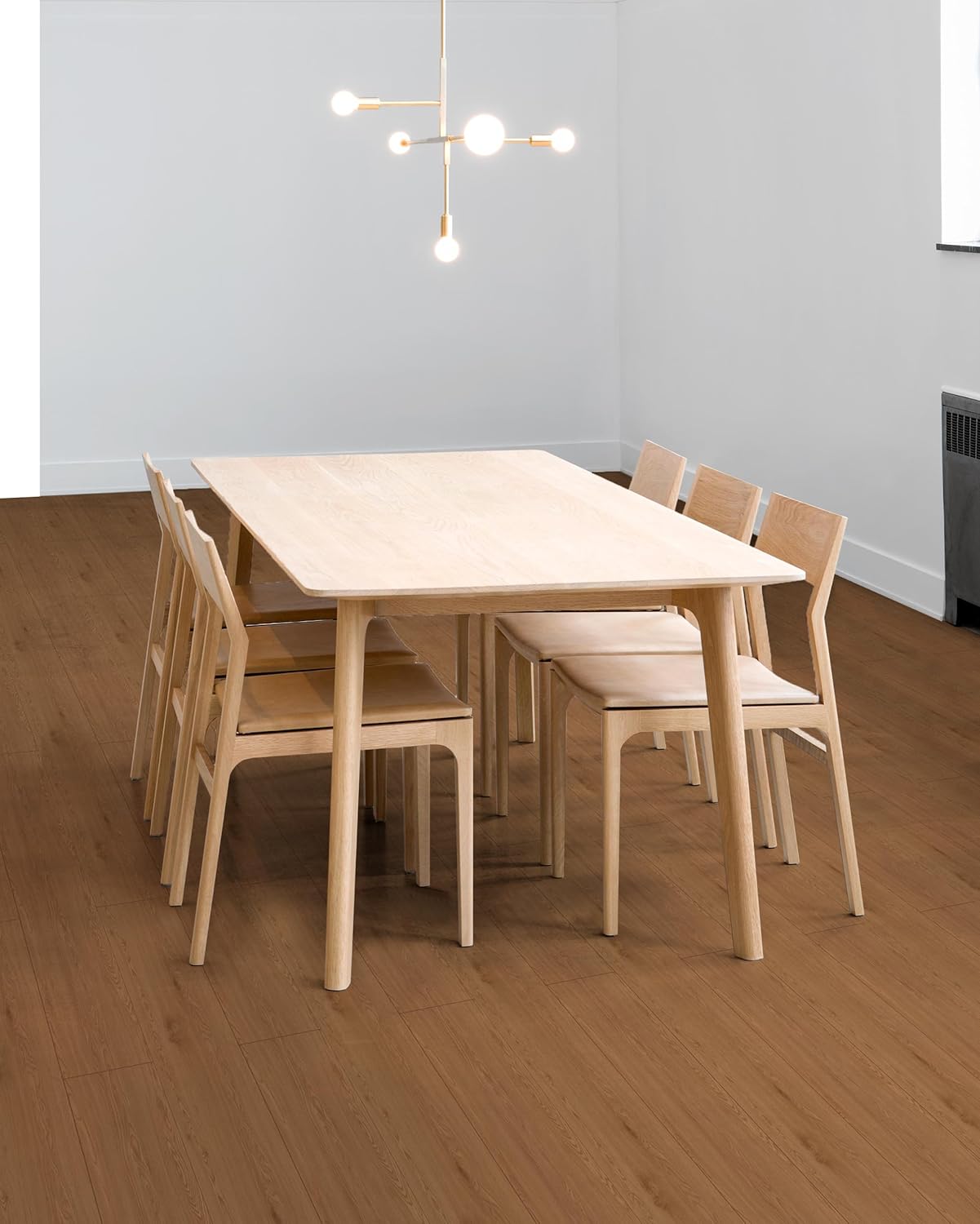 Oxdigi Azulejos de suelo de 36 x 6 x 6 x 72 paquetes108 pies cuadrados, suelo de tablones de madera grueso, autoadhesivo, impermeable, para cocina,