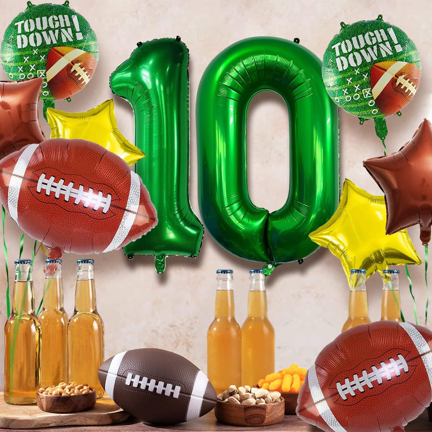 Juego de globos de fútbol americano, decoraciones de fiesta de cumpleaños de fútbol, decoración de fiesta de cumpleaños, decoración de fiesta de