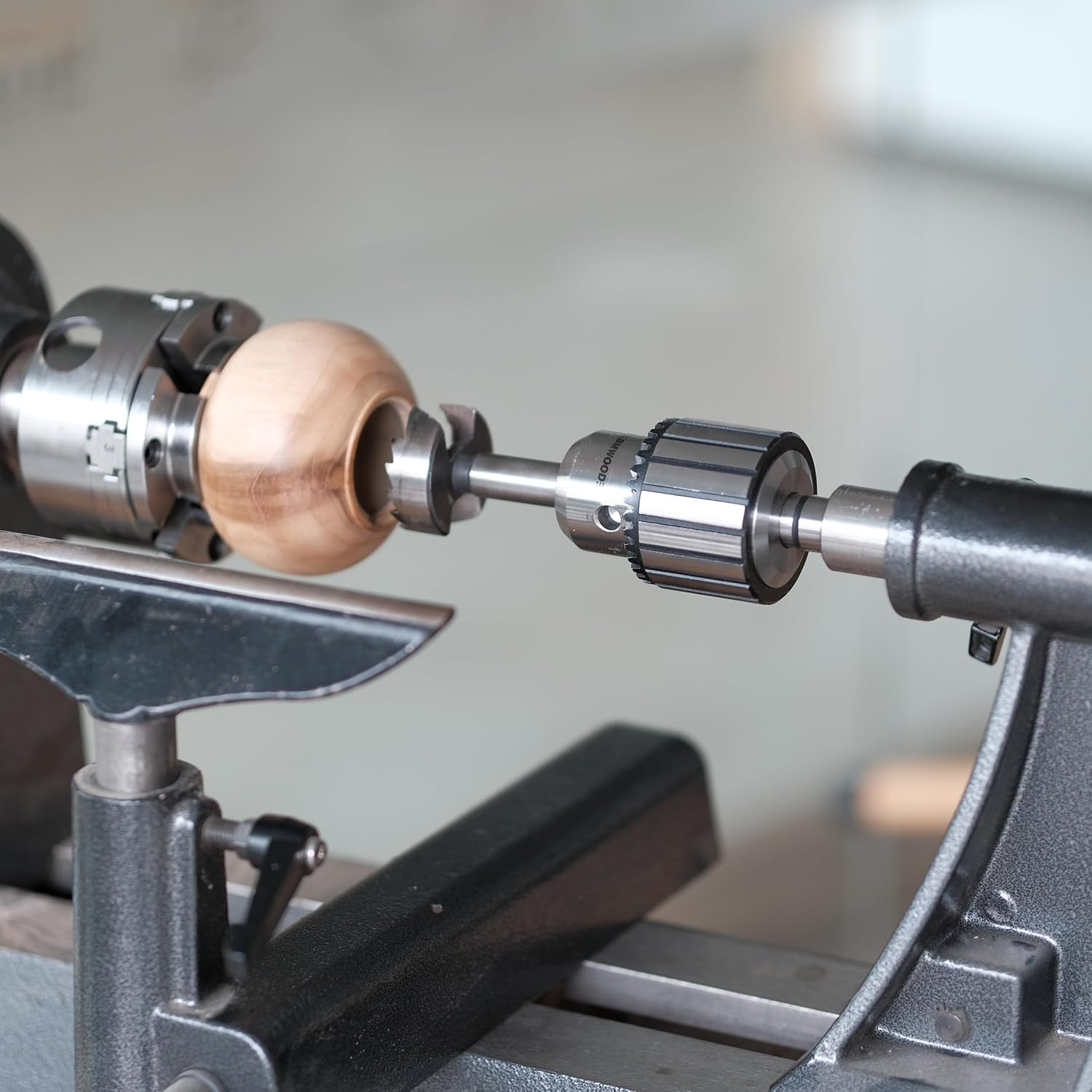 Portabrocas súper resistente de 58″ con vástago MT2 y llave de mandril para taladros Woodlathe y pilar