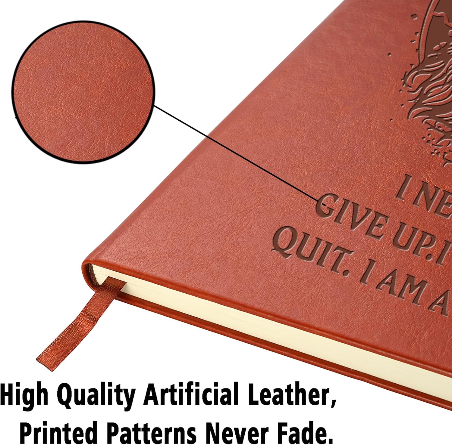 RSRXEDL Cuaderno de escritura con diseño de lobo hecho a mano, encuadernado en cuero, regalo de lobo para mujeres, hombres, amantes del lobo (lobo)