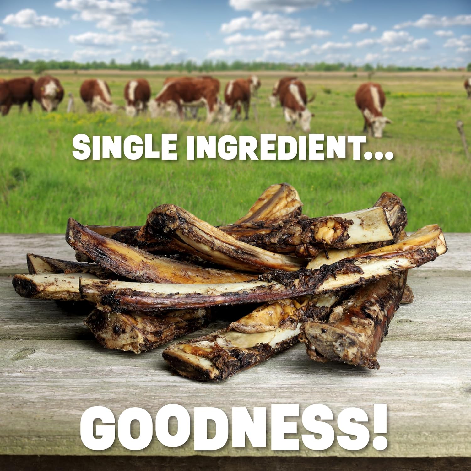 Huesos de perro de un solo ingrediente, fabricados en Estados Unidos, huesos de costilla de carne de res de 8 a 10 pulgadas, huesos naturales para