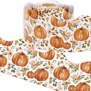 AnyDesign – Tablero de anuncios de calabaza floral bohemio de 65 pies, borde de acuarela para otoño, otoño, calabaza, borde troquelado para aula, AnyDesign – Tablero de anuncios de calabaza floral bohemio de 65 pies, borde de acuarela para otoño, otoño, calabaza, borde troquelado para aula,