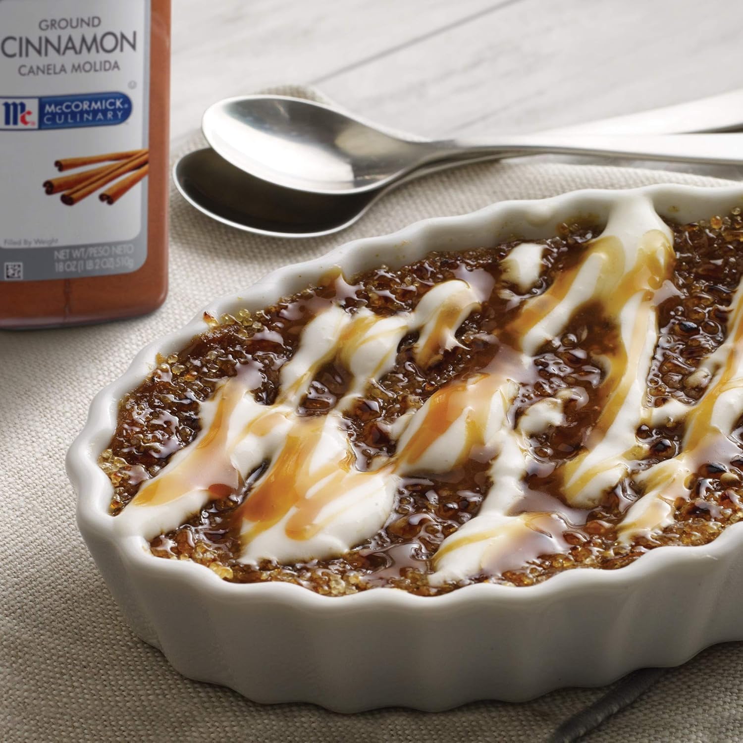 McCormick Culinary Canela molida, 18 onzas (paquete de 6)  Seis recipientes de 18 onzas de canela en polvo molido puro perfecto para uso profesional