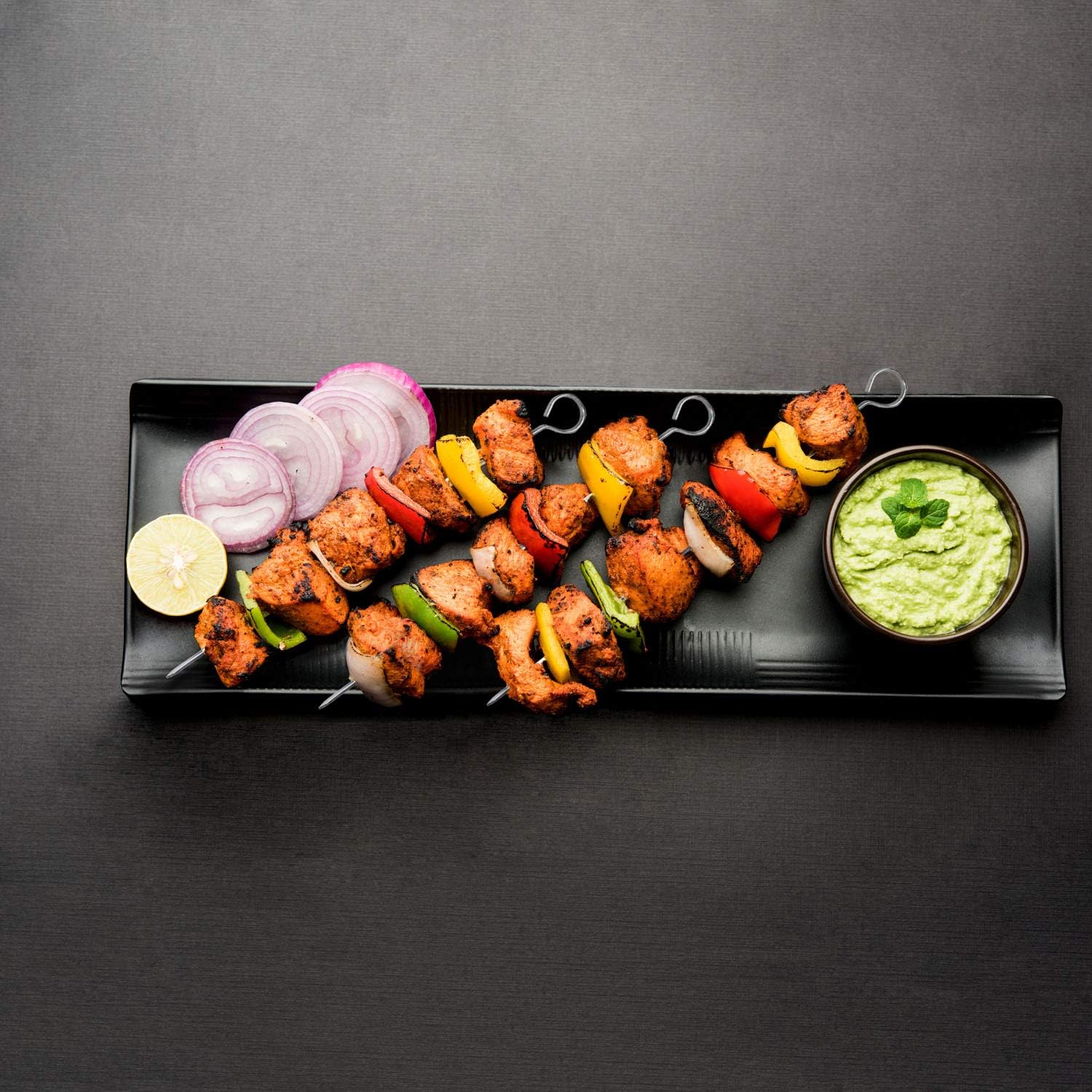 Blue Donuts Paquete de 24 brochetas Kabob para asar a la parrilla de 8 pulgadas, accesorios para parrilla de barbacoa, acero inoxidable, paquete de