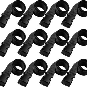 12 correas de amarre de batería negras con hebilla cada pieza de 39 pulgadas de largo correas de batería para barcos, correa de nailon para caja de 12 correas de amarre de batería negras con hebilla cada pieza de 39 pulgadas de largo correas de batería para barcos, correa de nailon para caja de