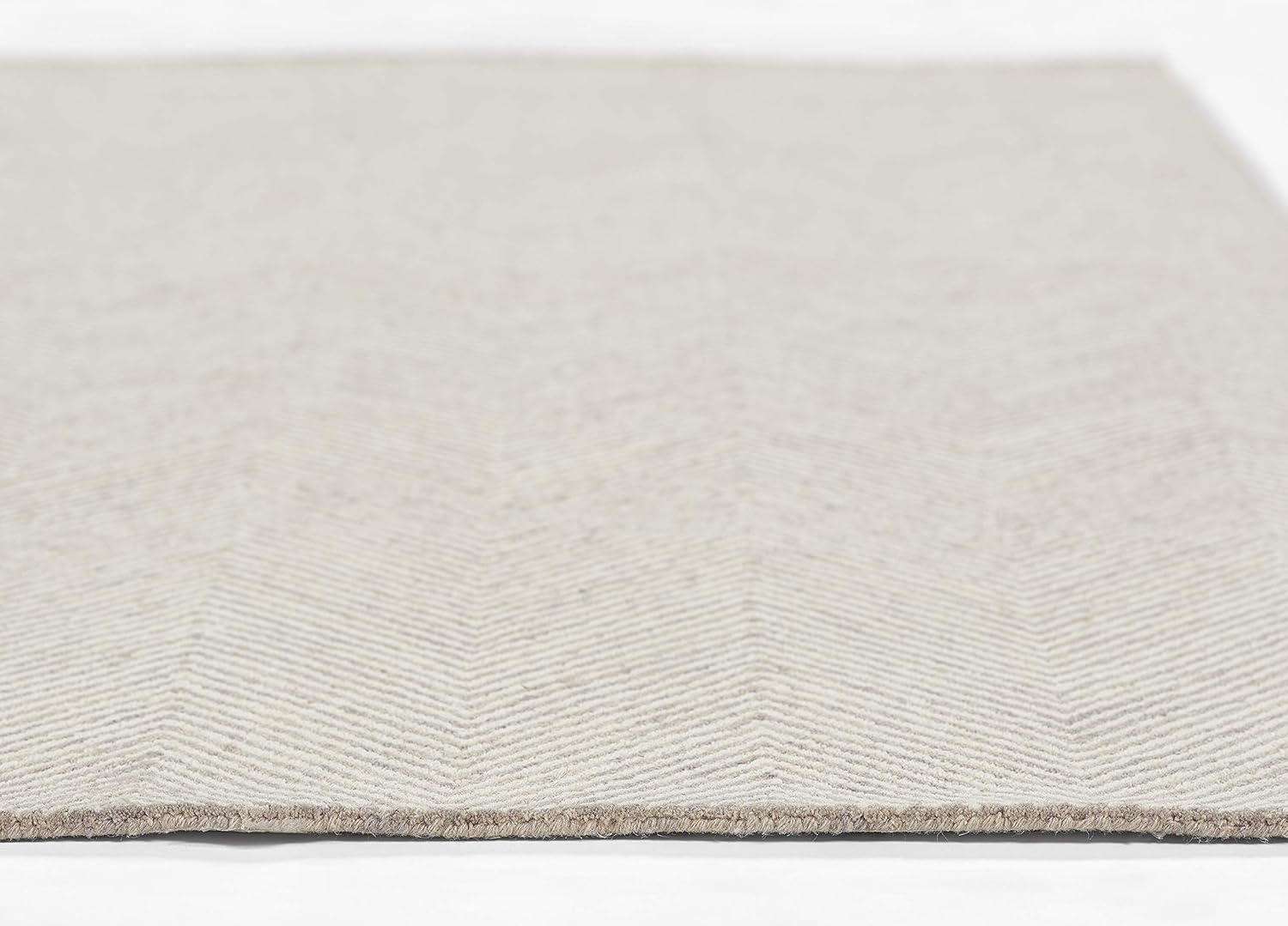 Momeni Charles – Alfombra de lana copetuda a mano para interiores, color gris topo, 2 x 3 pies
