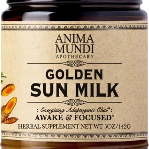 Anima Mundi Apothecary Golden Sun Milk – Polvo a base de plantas con especias orgánicas, cúrcuma, cordyceps, mucuna y vainilla, polvo de bebida sin Anima Mundi Apothecary Golden Sun Milk – Polvo a base de plantas con especias orgánicas, cúrcuma, cordyceps, mucuna y vainilla, polvo de bebida sin