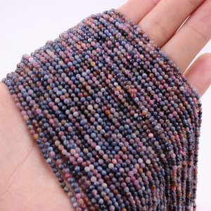 Zhe Ying 160 cuentas de piedras preciosas facetadas de 0.079 pulgadas para la fabricación de joyas, cuentas de piedra curativa sueltas naturales, Zhe Ying 160 cuentas de piedras preciosas facetadas de 0.079 pulgadas para la fabricación de joyas, cuentas de piedra curativa sueltas naturales,