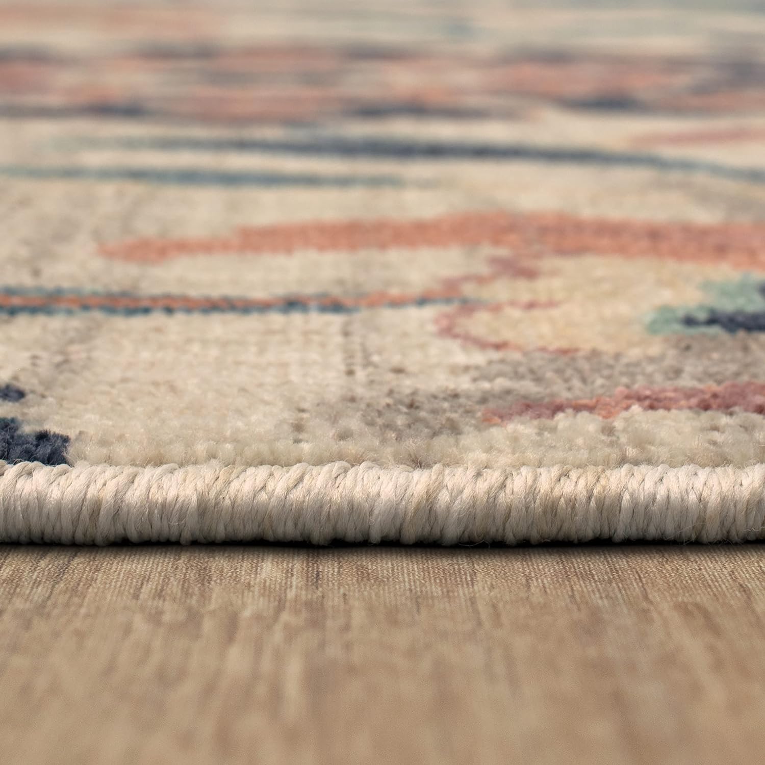 Mohawk Home Floweret – Alfombra de transición floral de 2 x 3 pies, perfecta para entrada, lavandería, pasillo