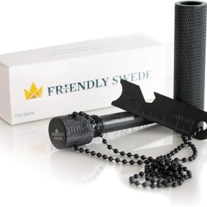 The Friendly Swede Kit de inicio de fuego de magnesio, encendedor, kit de inicio de fuego de pedernal y acero, arrancador de fuego de campamento, The Friendly Swede Kit de inicio de fuego de magnesio, encendedor, kit de inicio de fuego de pedernal y acero, arrancador de fuego de campamento,