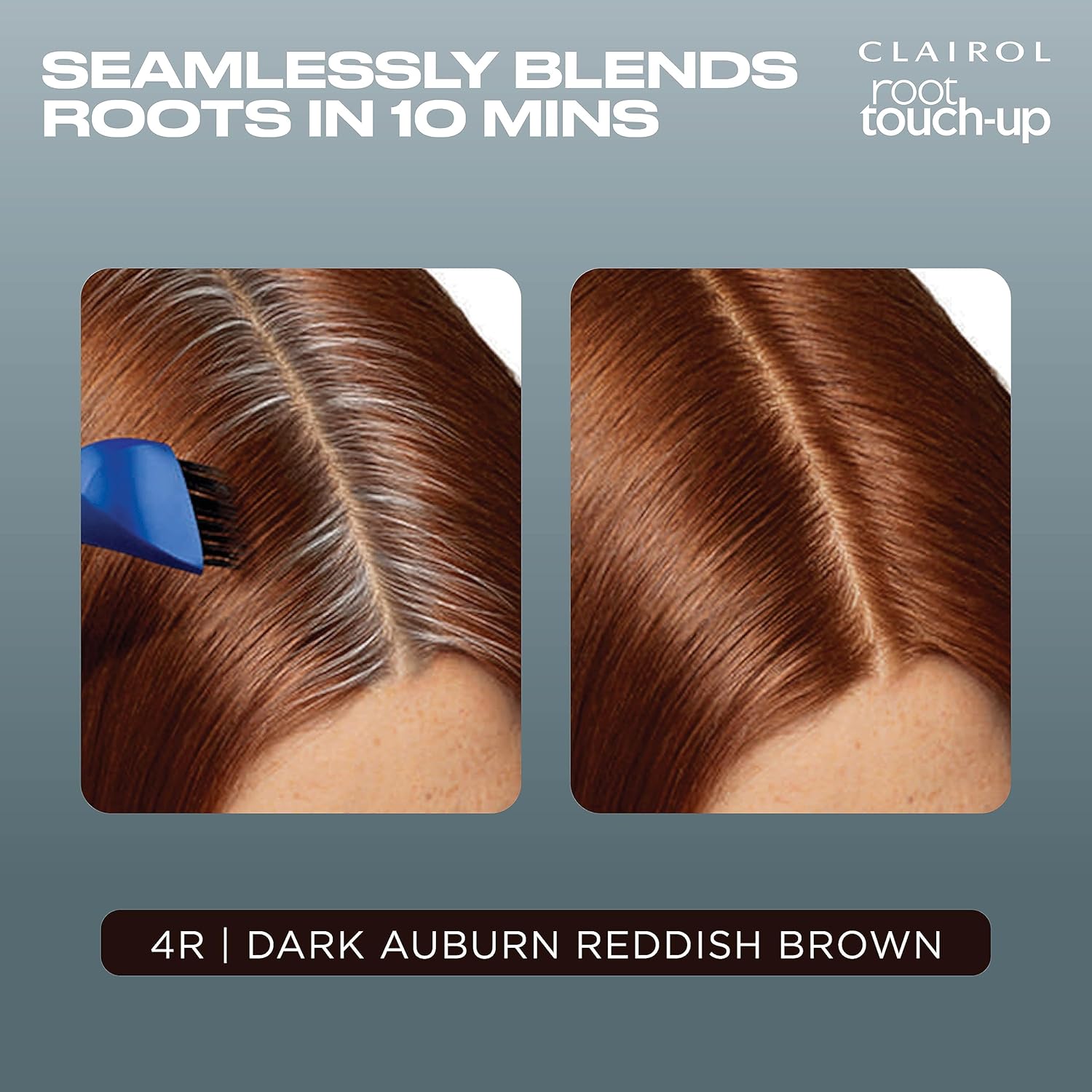 Clairol Root Touch-Up de Nice’n Easy – Tinte permanente para el cabello, color castaño rojizo oscuro 4R, paquete de 1 unidad