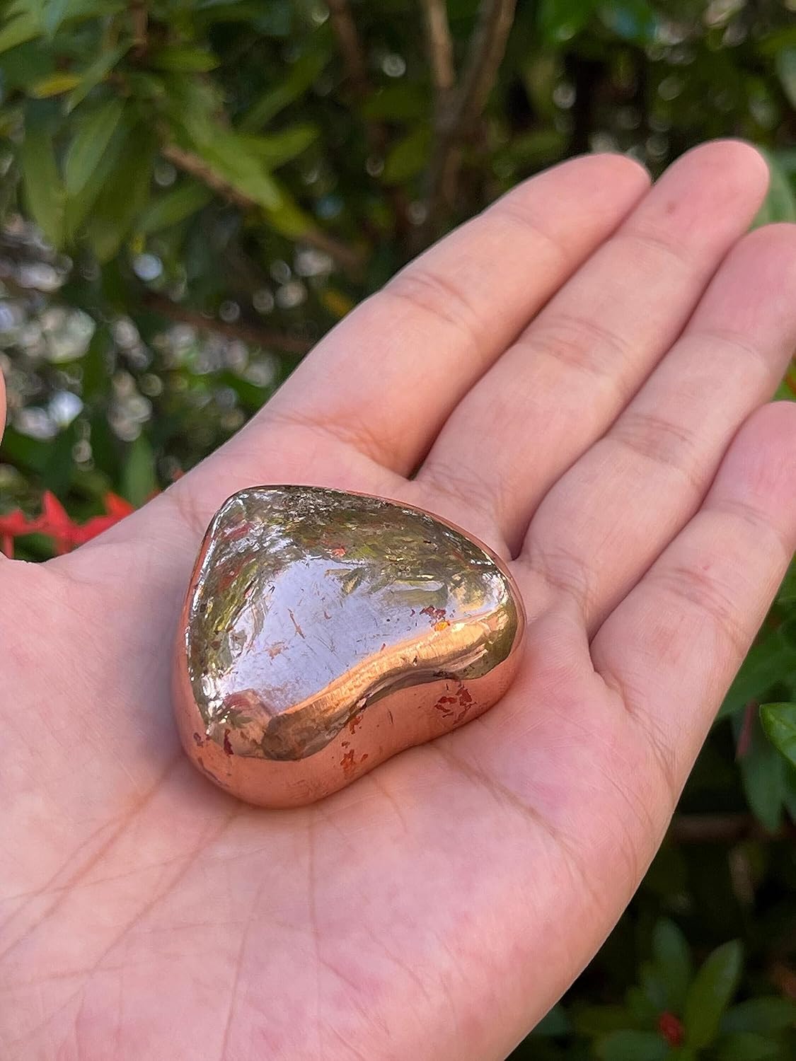 GAF TREASURES Venta al por mayor Corazones de cristal, Corazones hinchados de cristal pulido, Piedra de palma de cristal, Piedra de preocupación,