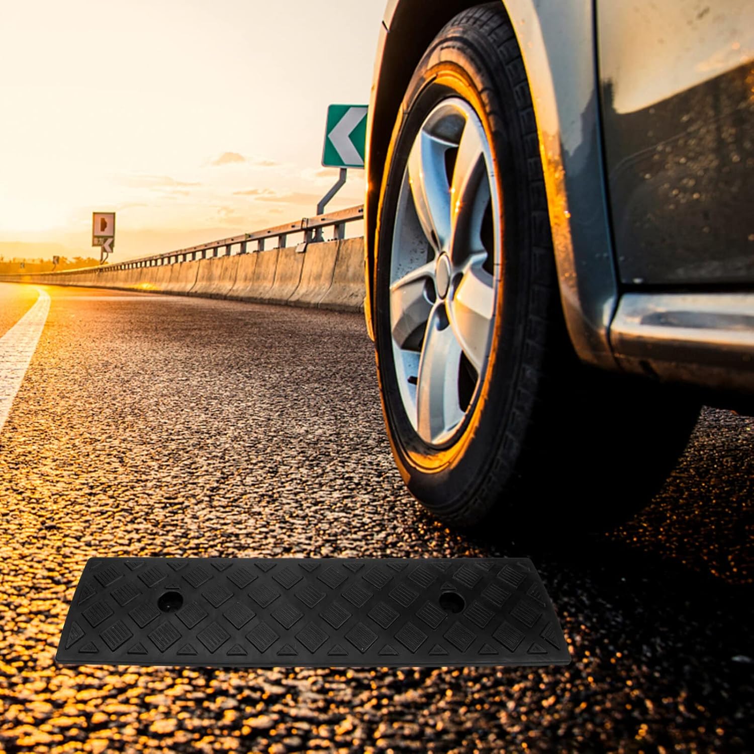 Rampas para cortacésped, rampa para bordillo de entrada, rampa de pendiente de automóvil, rampas de umbral resistentes para automóvil, motocicleta,