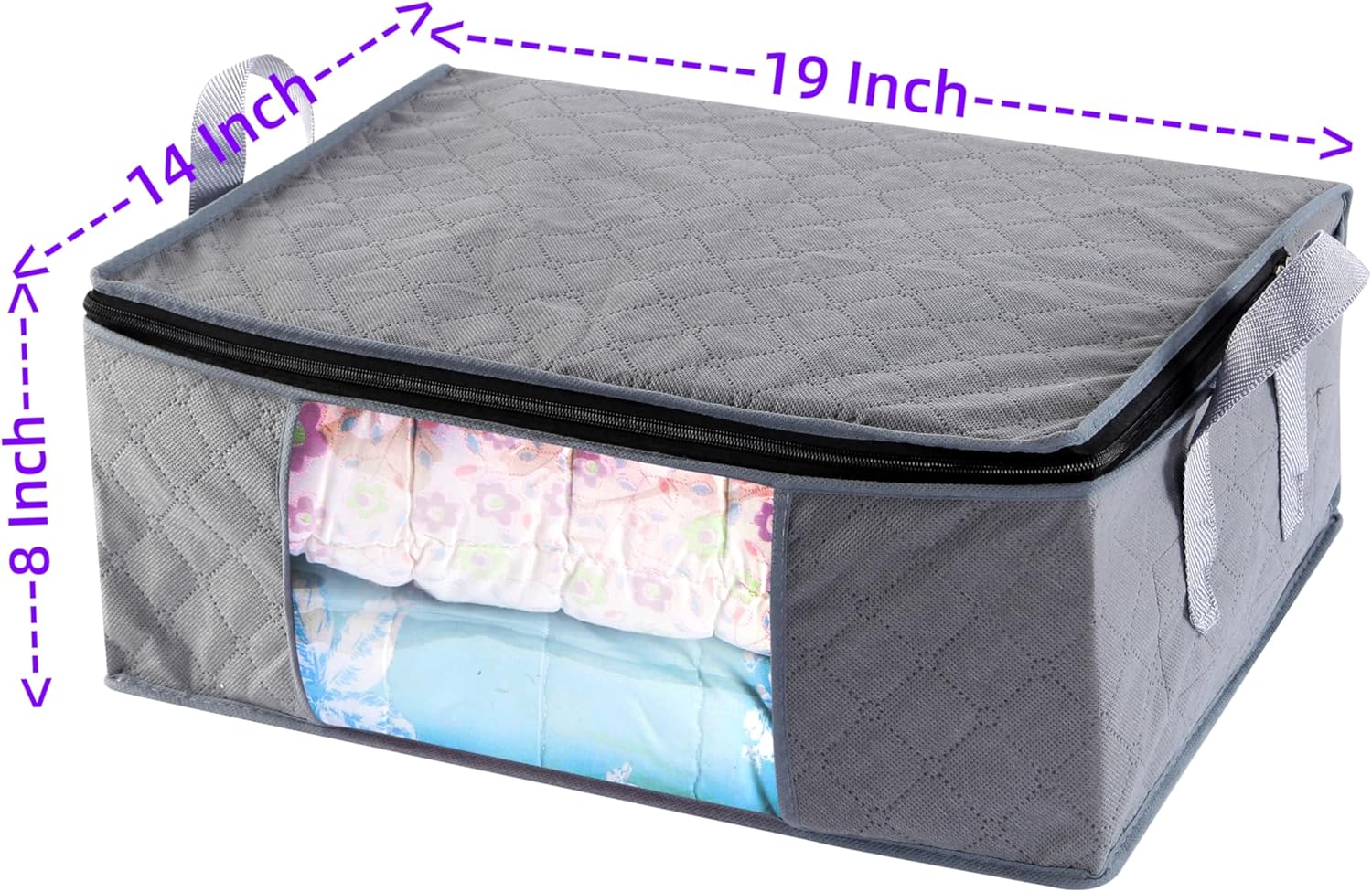 Contenedores de almacenamiento para ropa, bolsas de armario, contenedores de 35 litros, organizador de ropa, organización para organizar mantas,