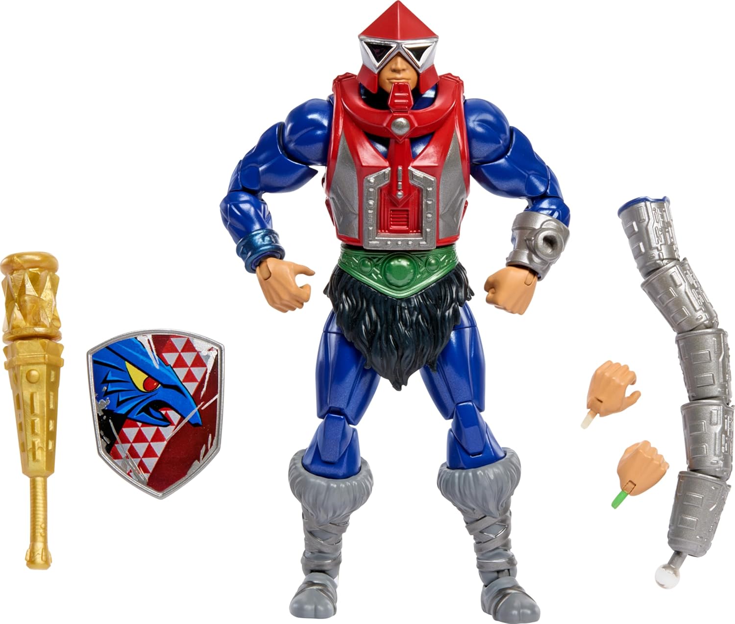 Masters of the Universe Masterverse New Eternia Mekaneck figura de acción, coleccionable de lujo con 30 articulaciones y accesorios, juguete MOTU