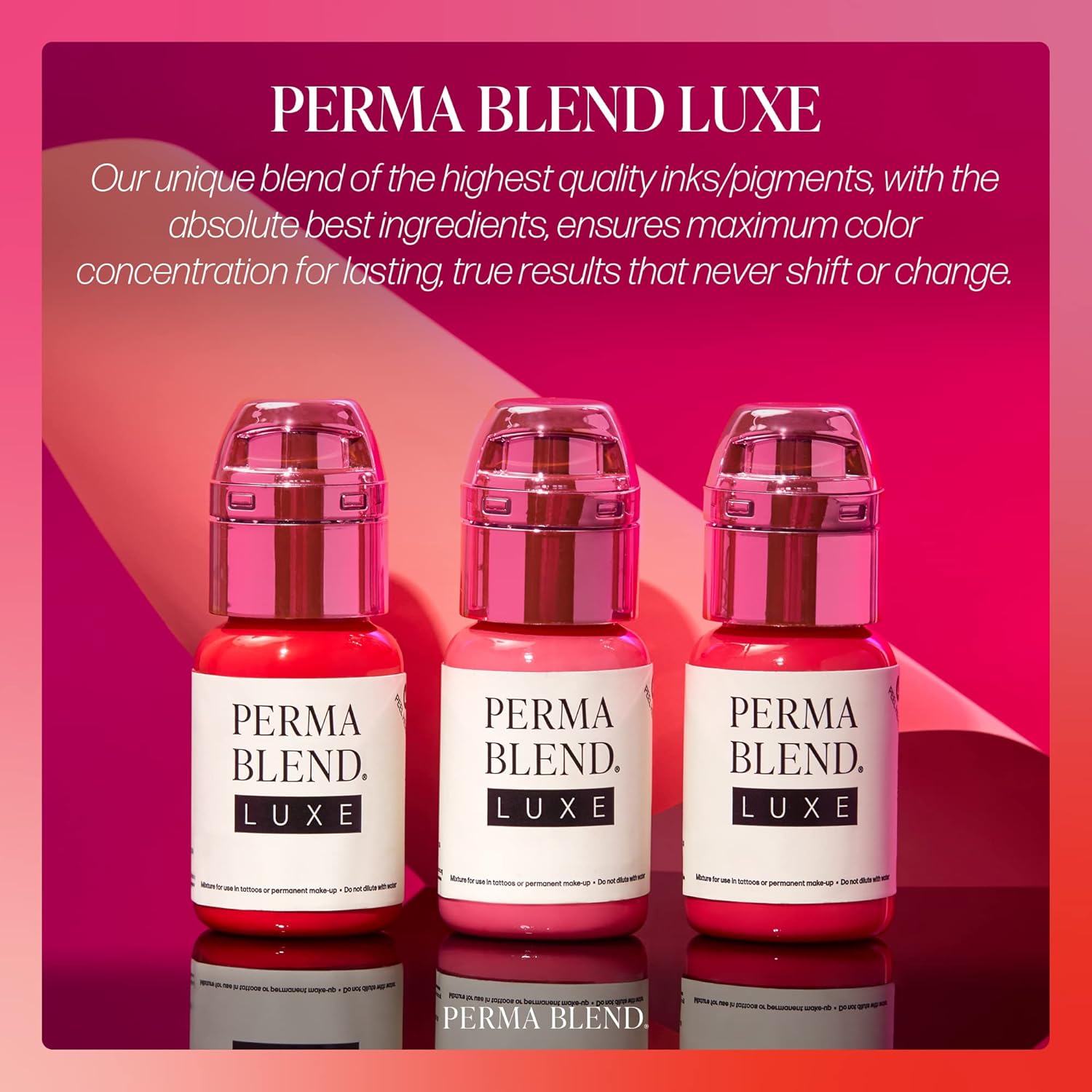 Perma Blend Tinta de pigmento de labios de lujo, suministros profesionales de microblading para tatuajes de labios, granate vintage, 5 onzas.